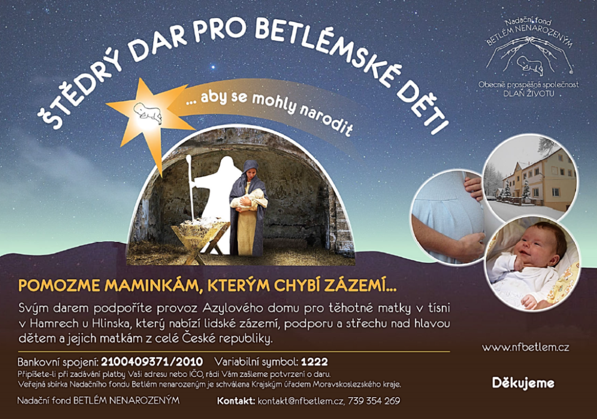 Sbírka pro Azylový dům v Hamrech – poděkování
