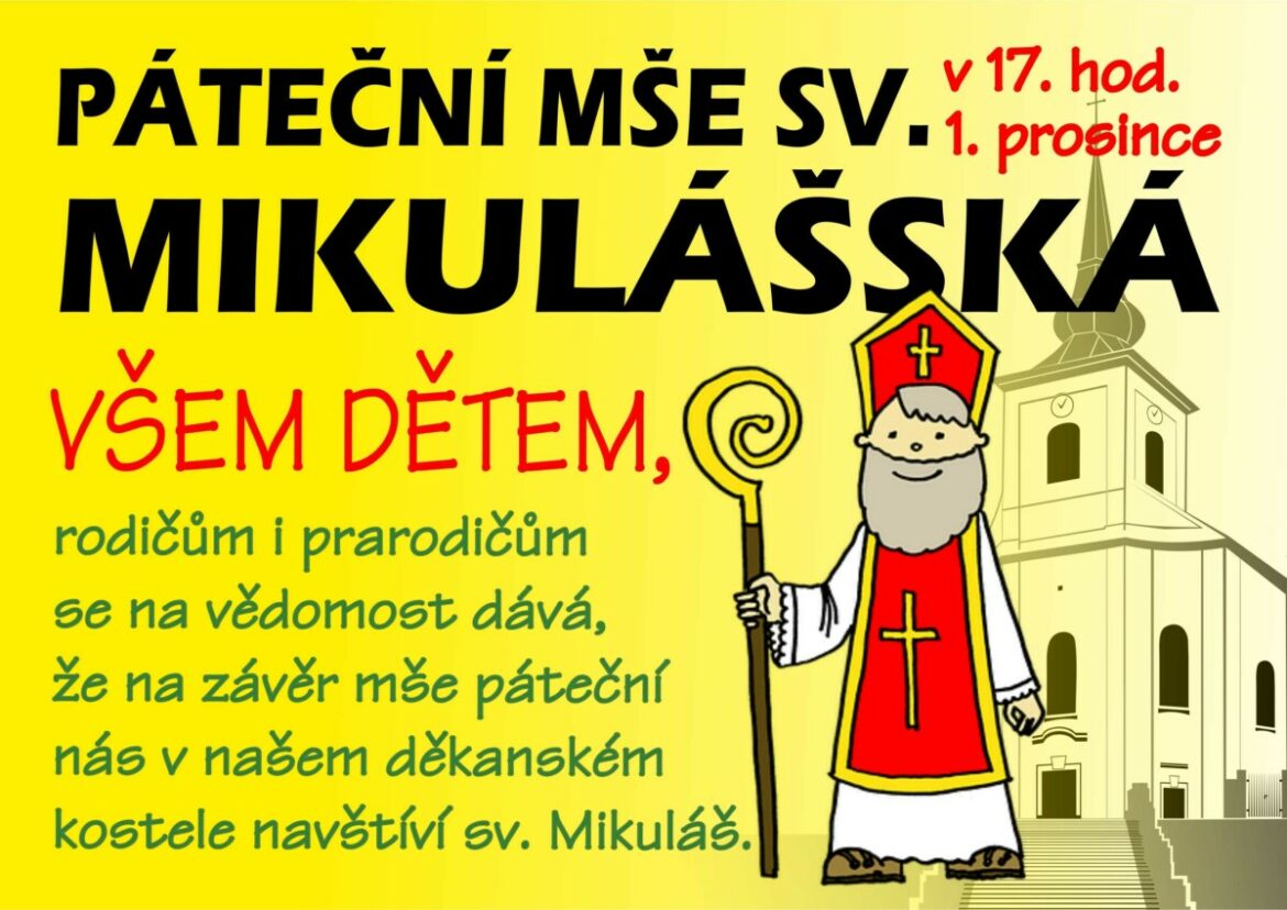 Mikulášská mše v Hlinsku